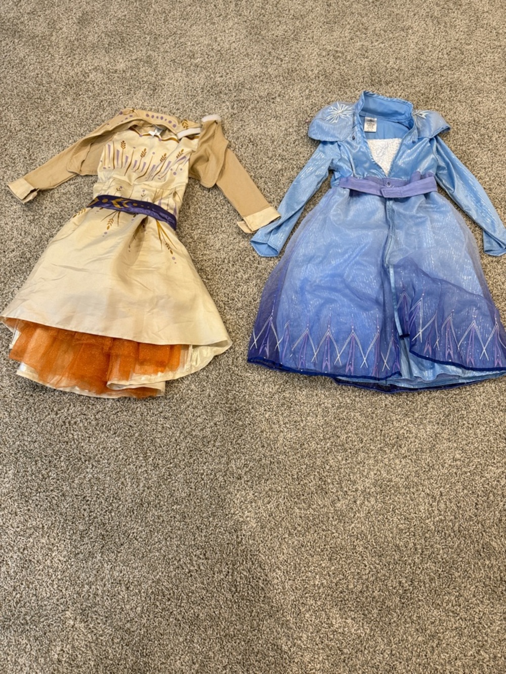 Disney Frozen and Anna-Inspired Girls' Dress Up Costume Set - Blue & Cream